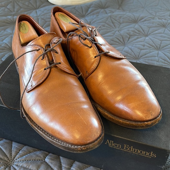 ALLEN EDMONDS Kenilworth Walnut Sz 12 B Mens Shoes Oxford Dress Business Casual - Picture 3 of 11